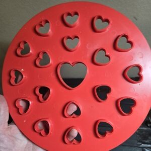 Heart Pie Topper Cutter 10in Pie Design Baking Holiday Valentines Love Cute